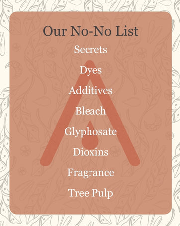 Sanitary Napkins with Hemp Fiber and Climate Beneficial™ Cotton